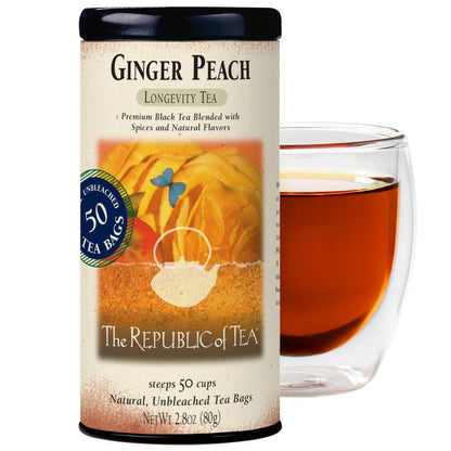 Ginger Peach Black Tea Bags