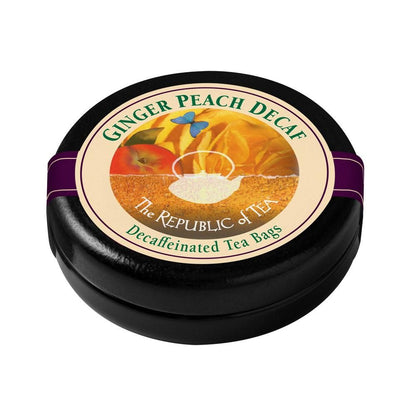 Decaf Ginger Peach Black Tea Bags
