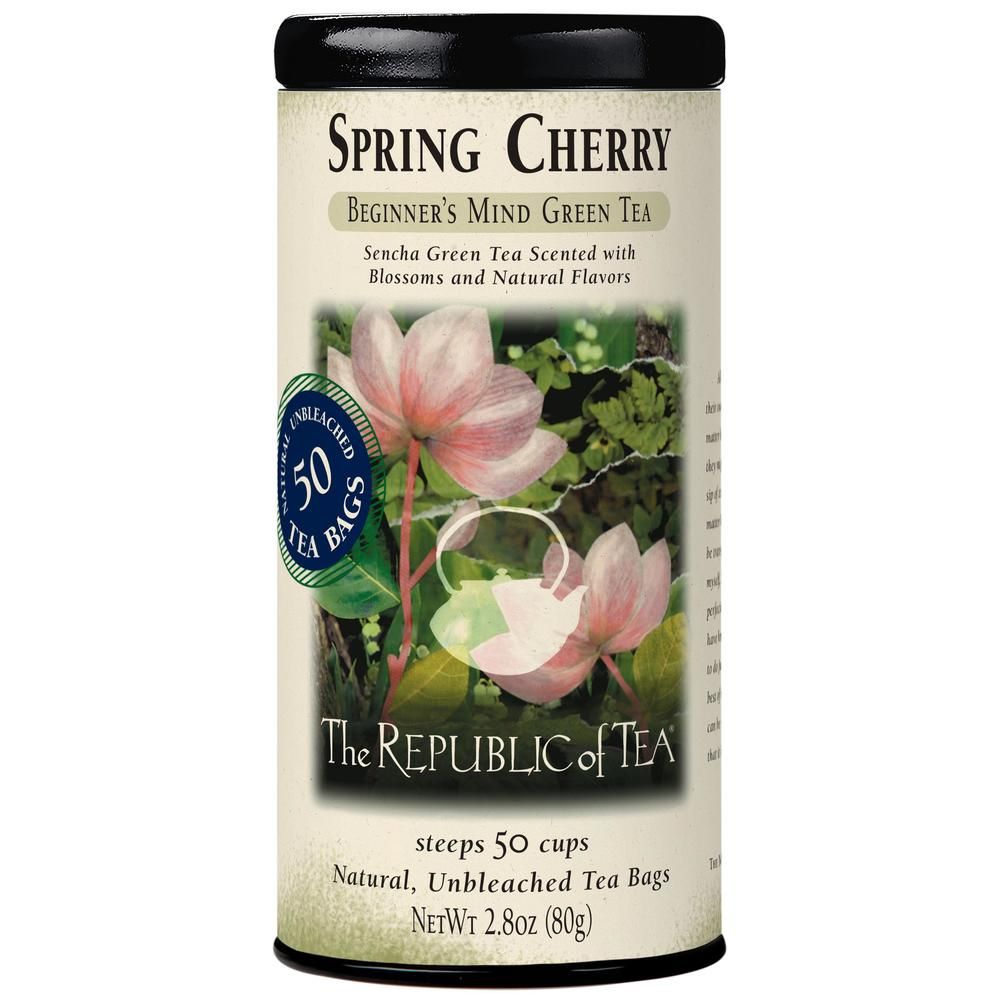 Spring Cherry Green Tea Bags