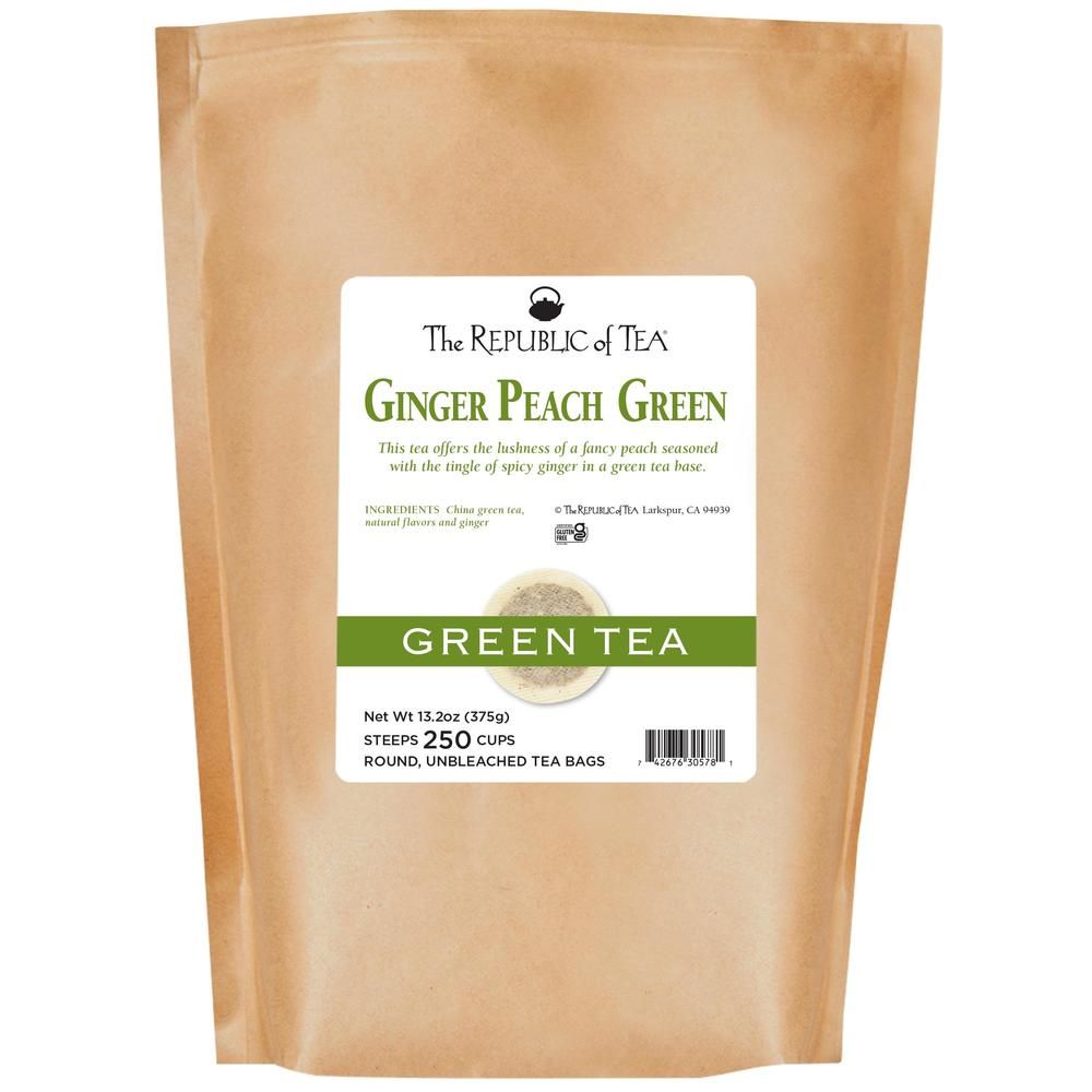 Ginger Peach Green Tea Bags