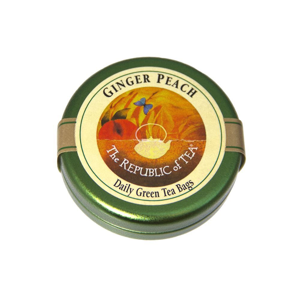 Ginger Peach Green Tea Bags