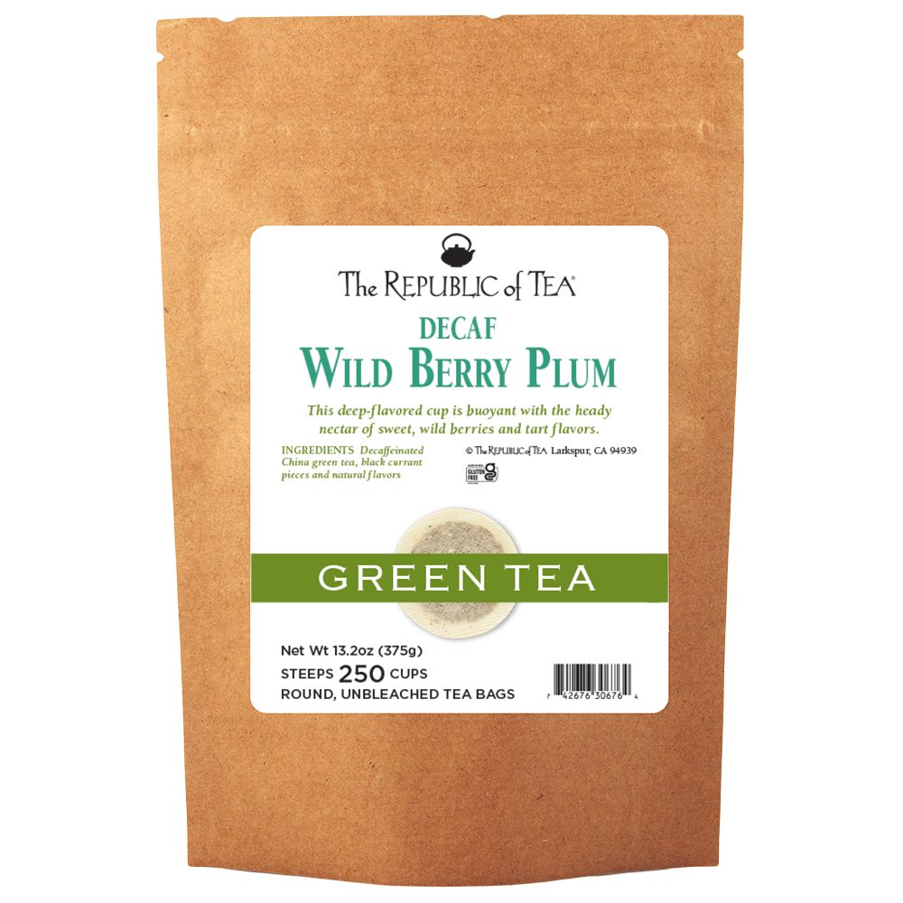 Decaf Wild Berry Plum Green Tea Bags