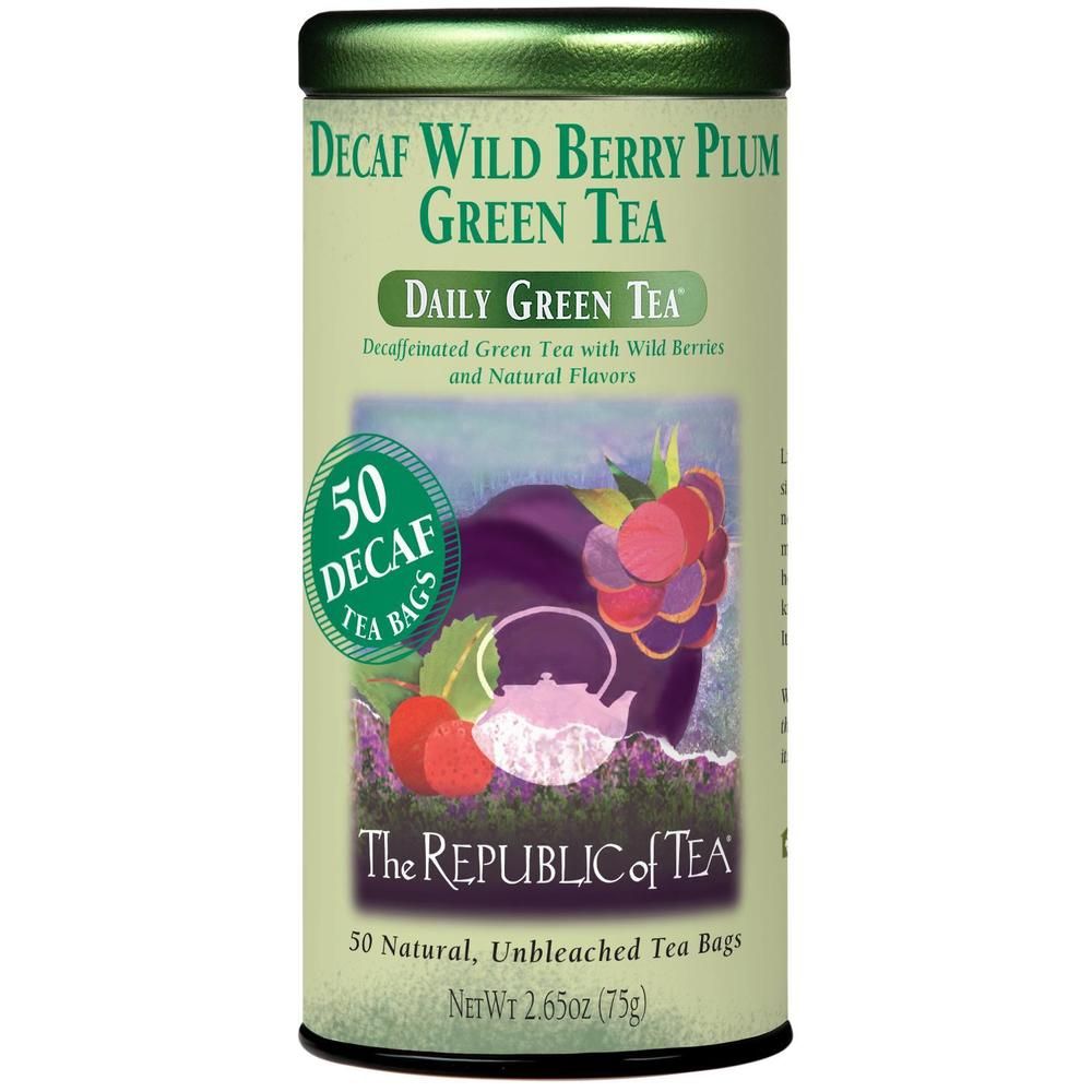 Decaf Wild Berry Plum Green Tea Bags