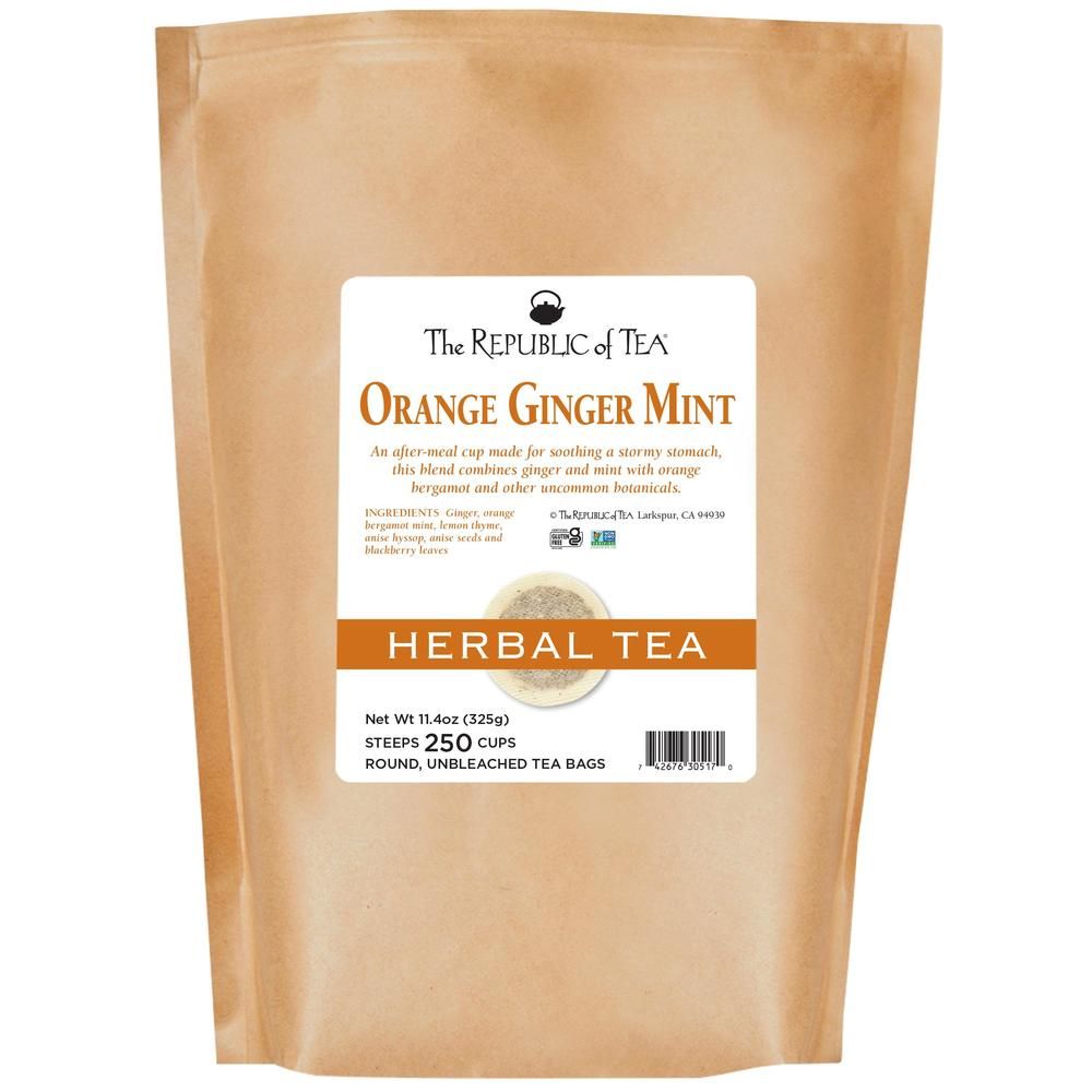 Orange Ginger Mint Herbal Tea Bags