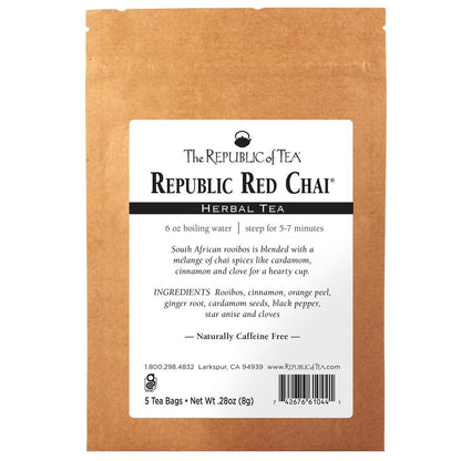 Republic Red Chai - 5 Tea Bag Sample