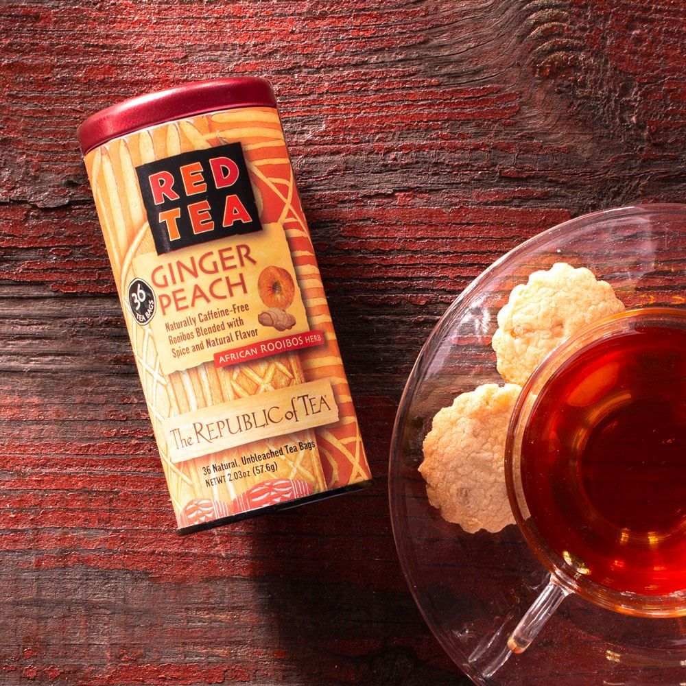 Ginger Peach Red Tea Bags