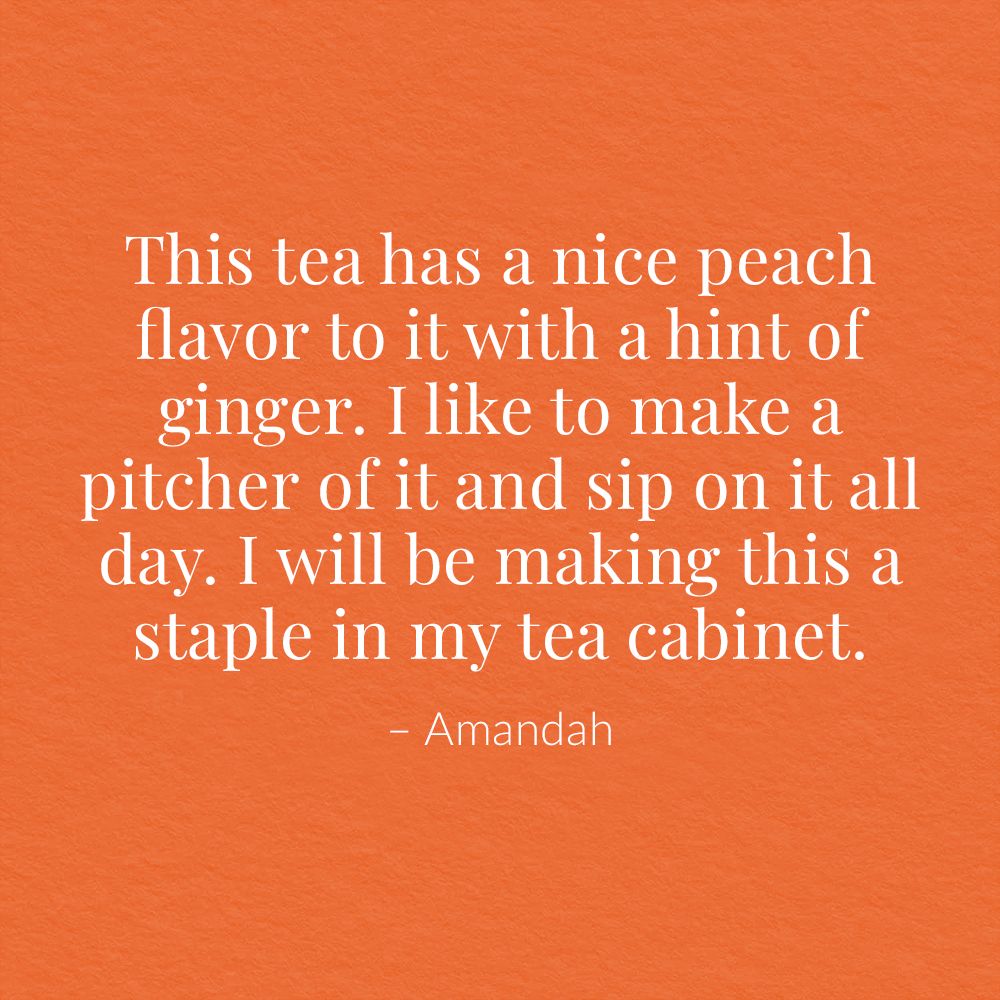 Ginger Peach Black Large Iced Tea Pouches