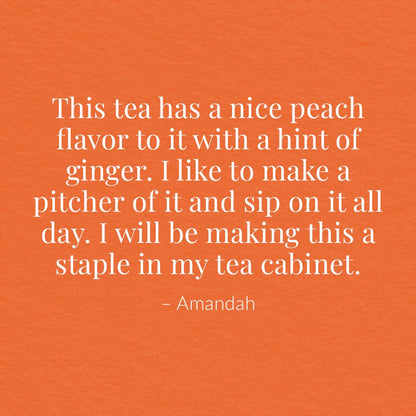 Ginger Peach Black Large Iced Tea Pouches