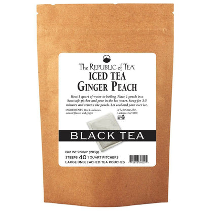Ginger Peach Black Large Iced Tea Pouches
