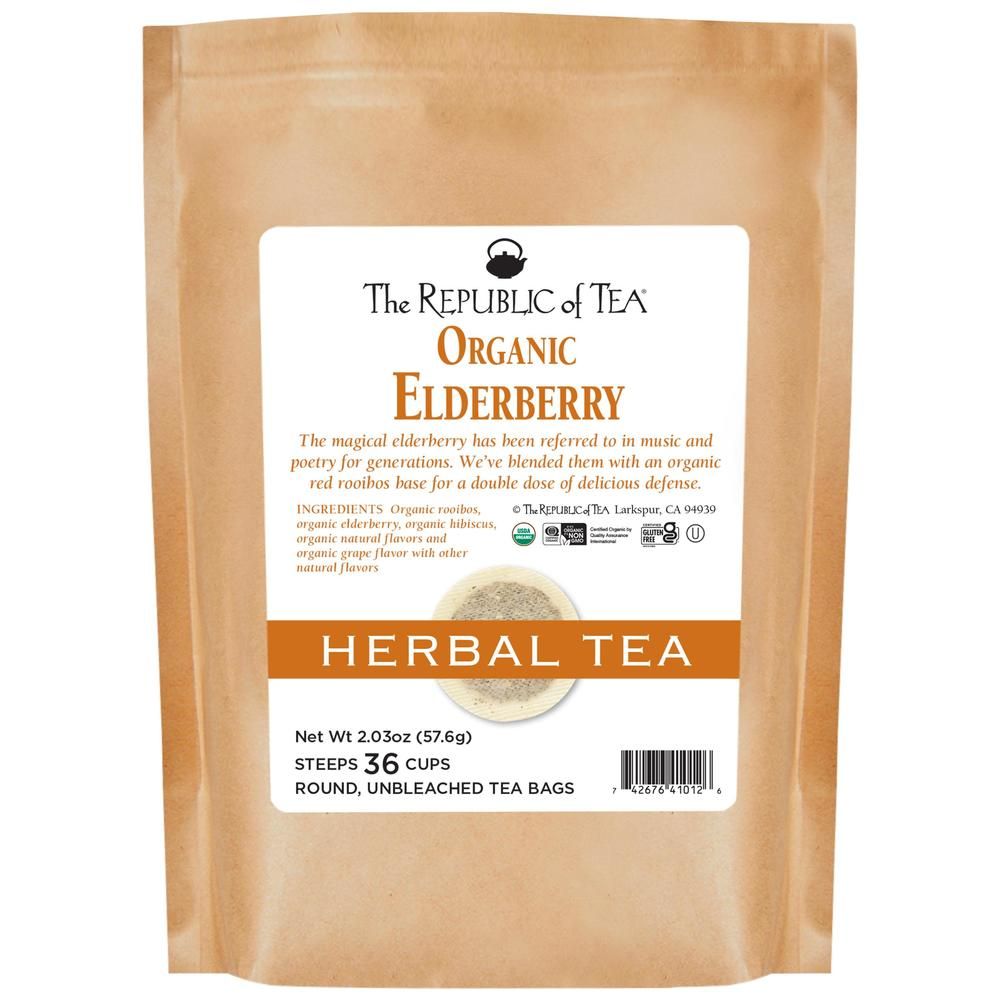 Organic Elderberry Red Tea Bags