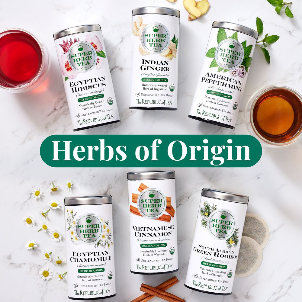 Organic Egyptian Hibiscus SuperHerb® Herbs of Origin Tea Bags
