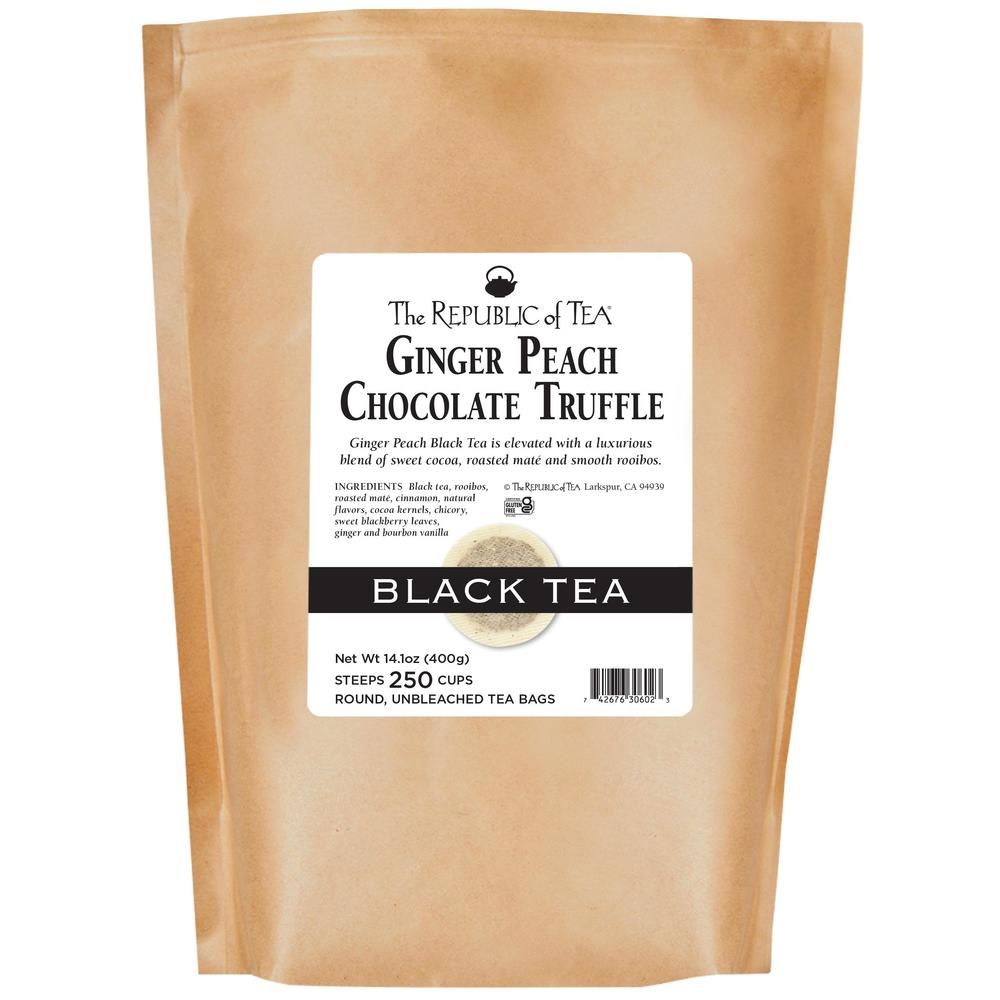 Ginger Peach Chocolate Truffle Black Tea Bags
