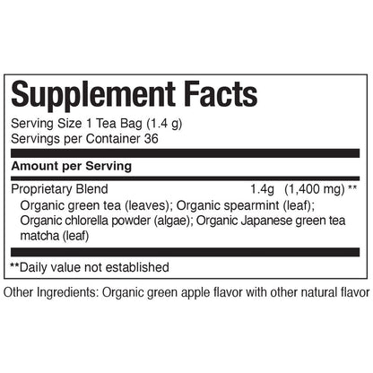 Organic Detox Green SuperGreen Tea Bags