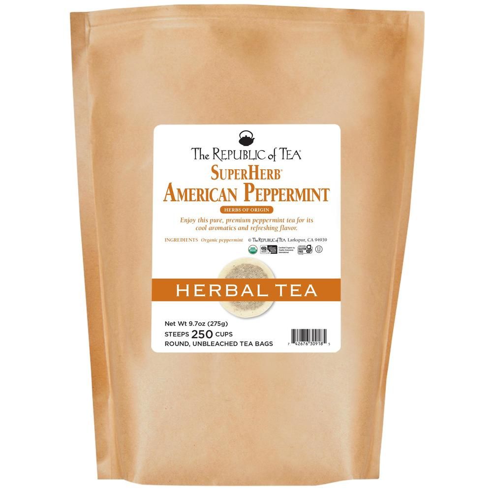 Organic American Peppermint SuperHerb® Herbs Of Origin Tea Bags