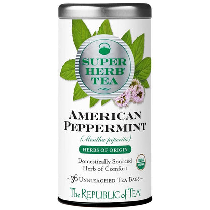 Organic American Peppermint SuperHerb® Herbs Of Origin Tea Bags