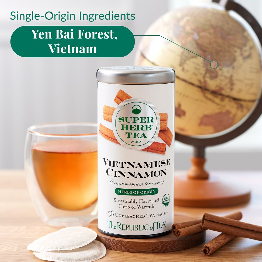 Organic Vietnamese Cinnamon SuperHerb® Herbs of Origin Tea Bags