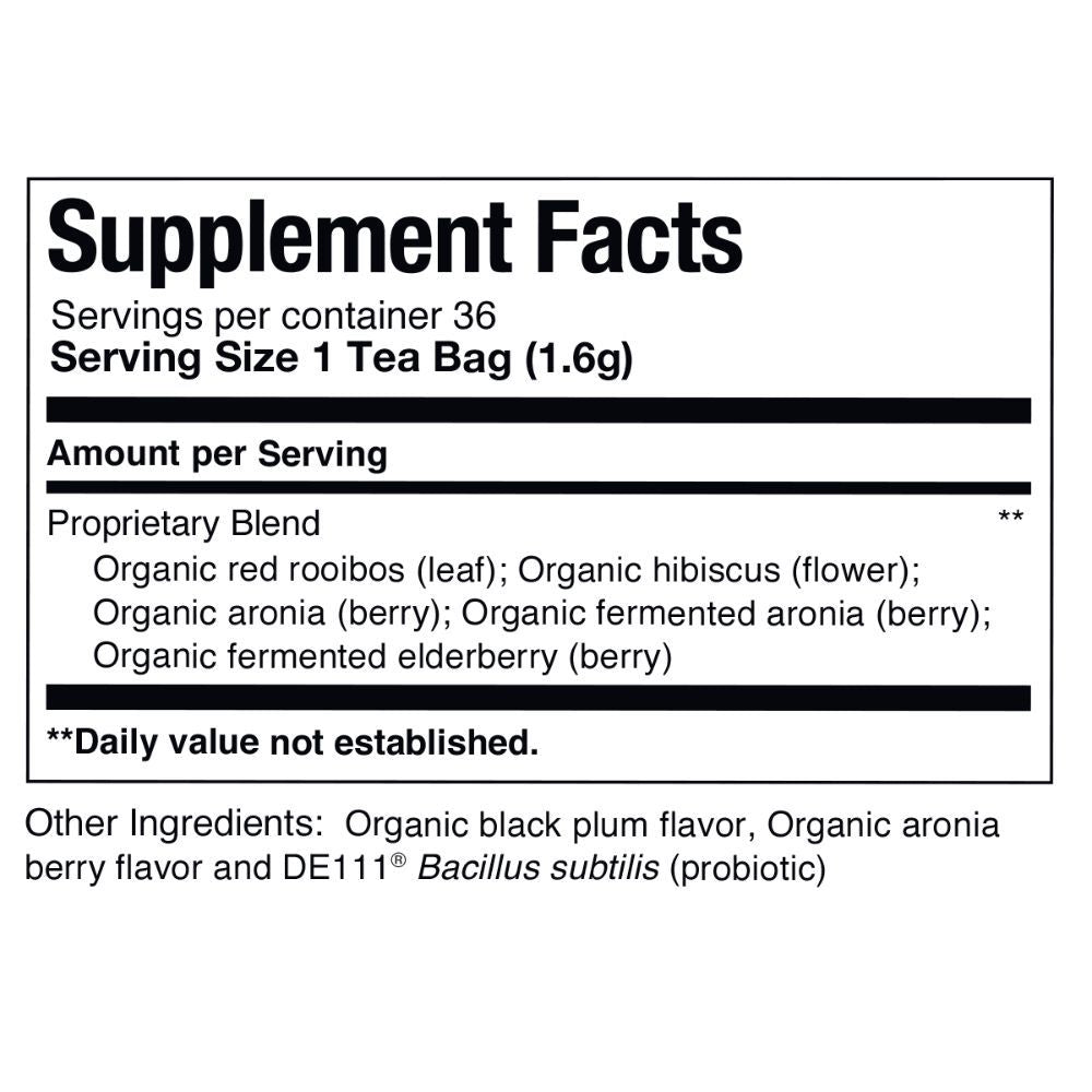Aronia Elderberry Rooibos SuperDigest Tea® - 5 Tea Bag Sample