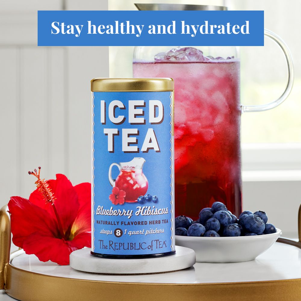 Blueberry Hibiscus Iced Tea