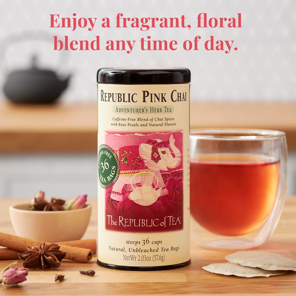 Republic Pink Chai Herbal Tea Bags