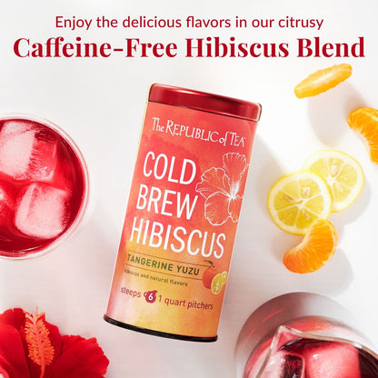 Cold Brew Hibiscus Tangerine Yuzu Iced Tea Pouches