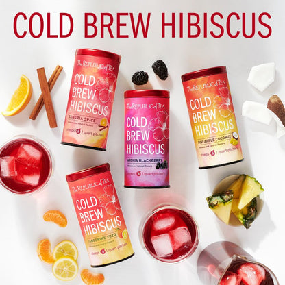 Cold Brew Hibiscus Tangerine Yuzu Iced Tea Pouches