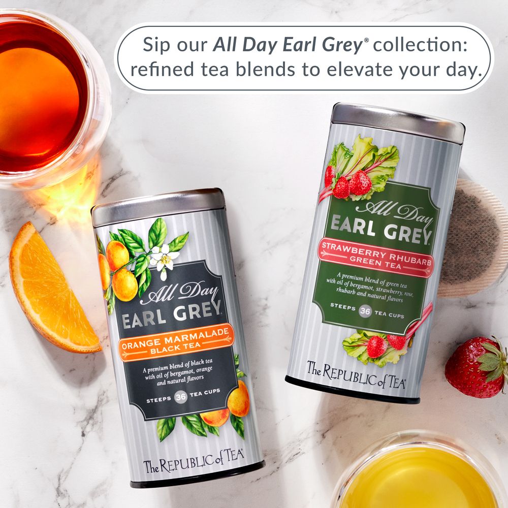 All Day Earl Grey® Strawberry Rhubarb Green Tea